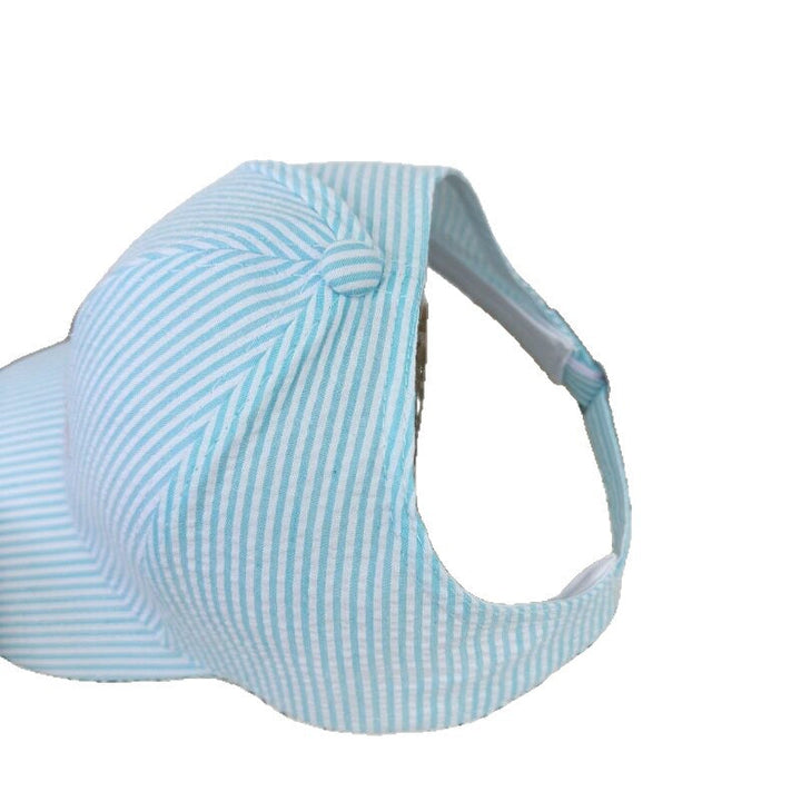 Women's Striped Embroidered Baseball Cap Kalsten