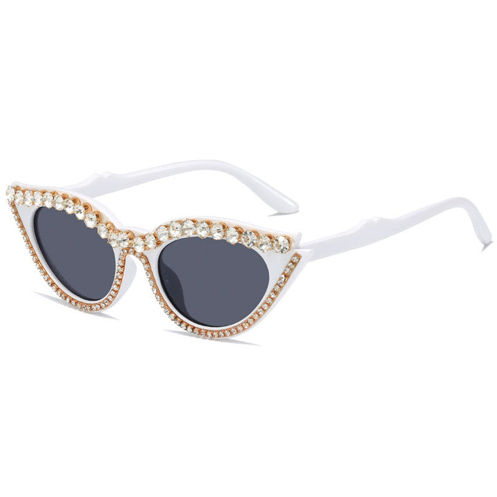 Women's extravagant cat-eye sunglasses with glamorous crystal embellishments Kalsten