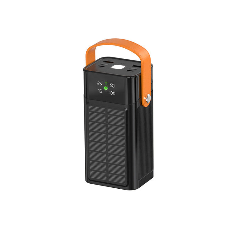 Portable solar power bank with integrated charging station and LED display Kalsten