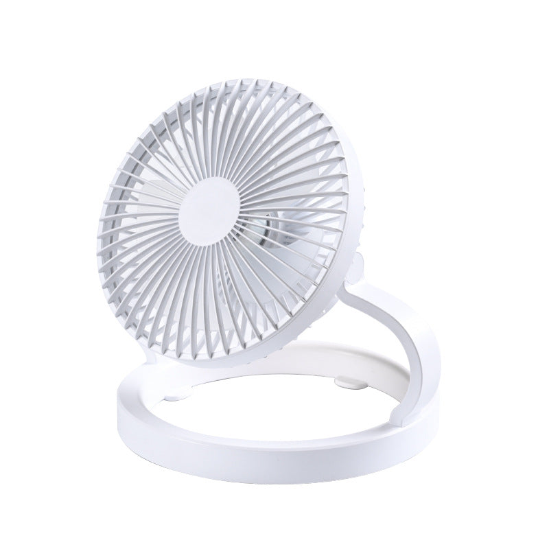 Unisex rechargeable table fan with foldable stand, adjustable angle, and silent DC motor Kalsten