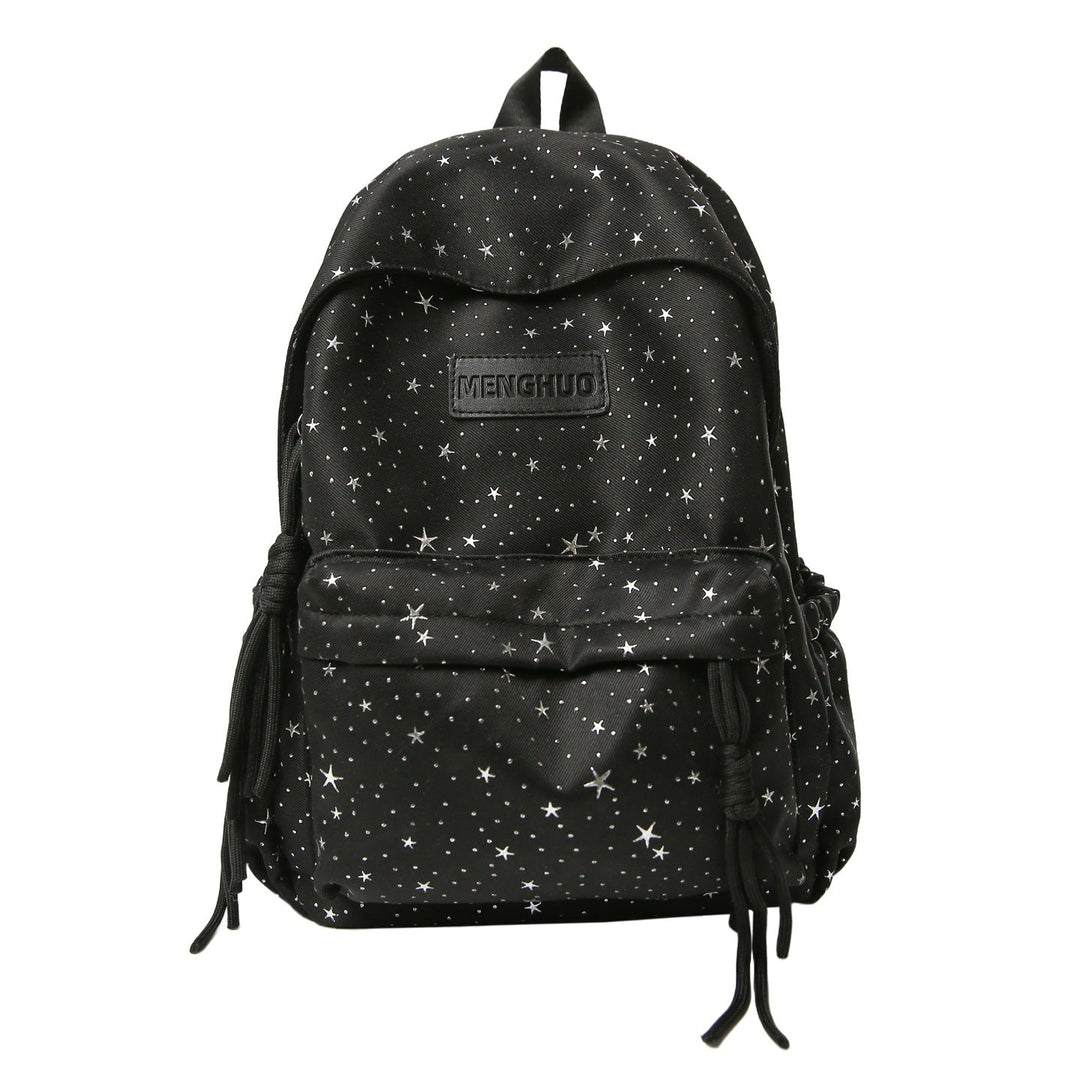 Star-Print Casual School Backpack Kalsten