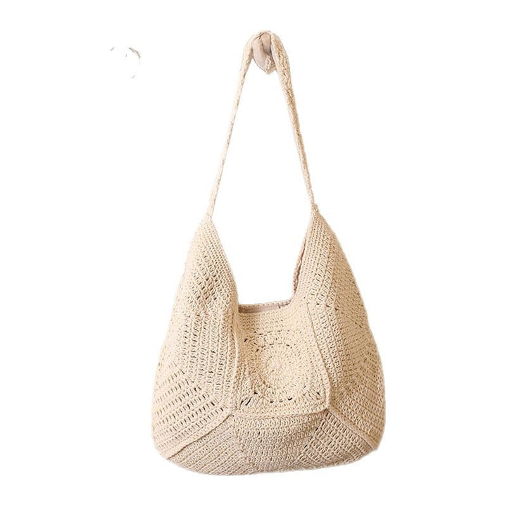 Hand-knotted Tote Bag in Modern Macramé Style Kalsten
