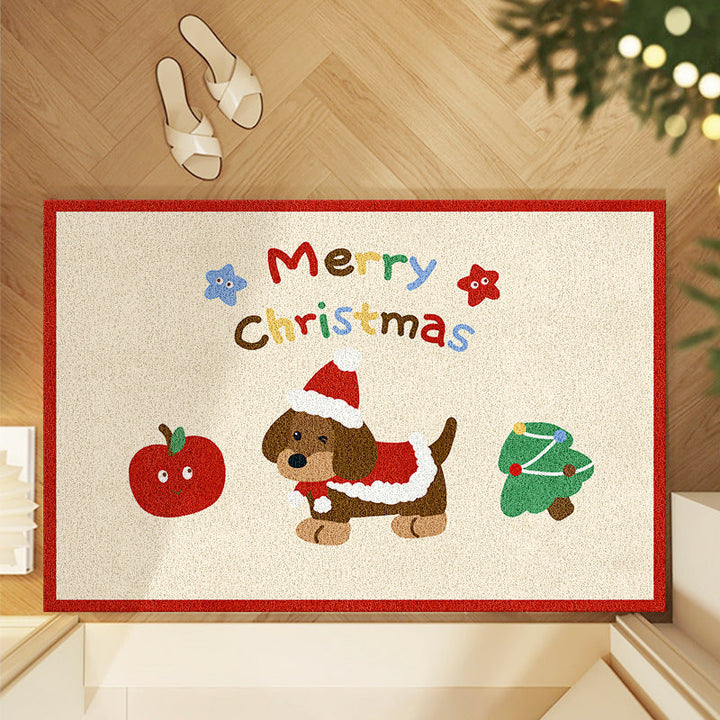 Festive Christmas-Themed Area Mat