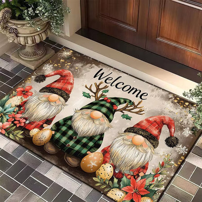 Festive Christmas Welcome Mat Acalora