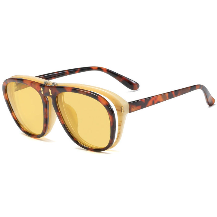 Women's modern oversized sunglasses with unique tortoise design Kalsten