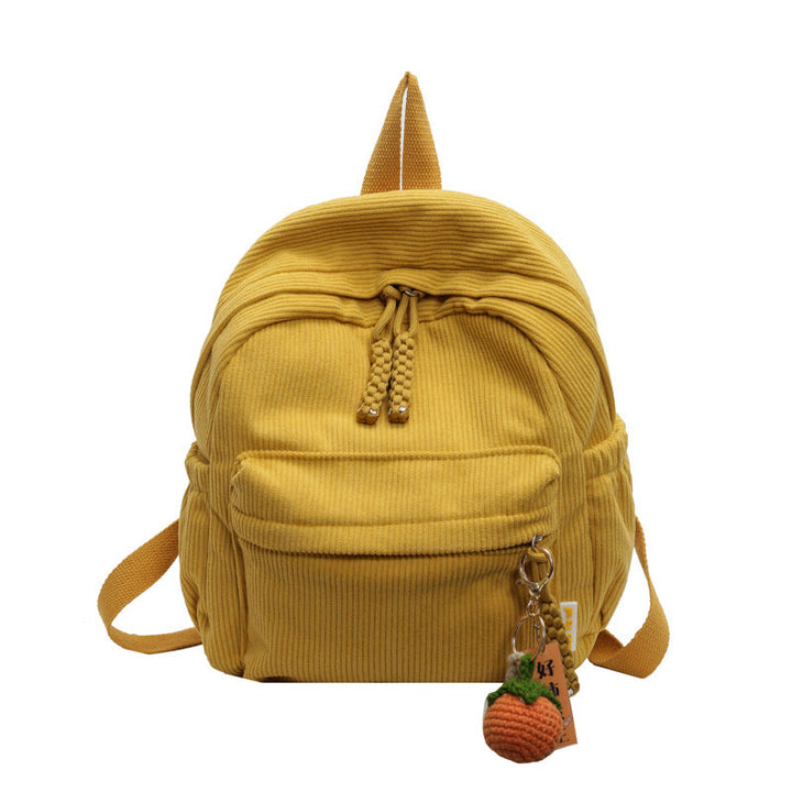 Corduroy Casual Mini School Backpack Kalsten