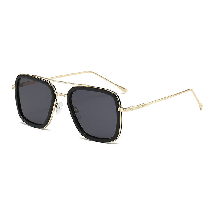Women's fashionable square sunglasses with glamorous metal frame Kalsten