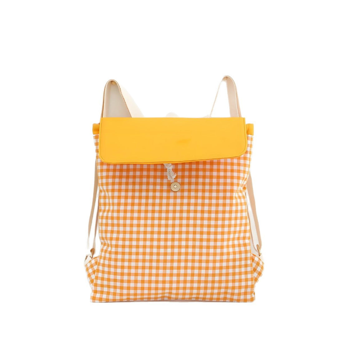 Checked pattern backpack Kalsten