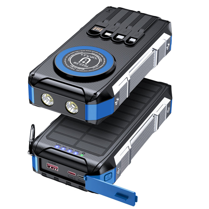 Multifunctional solar power bank with LED light and fast charging function Kalsten