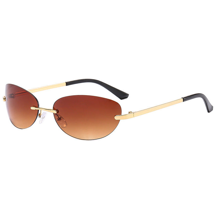 Women's Fashion Cat-Eye Sunglasses with Narrow Metal Frame and Polarized Lenses Kalsten