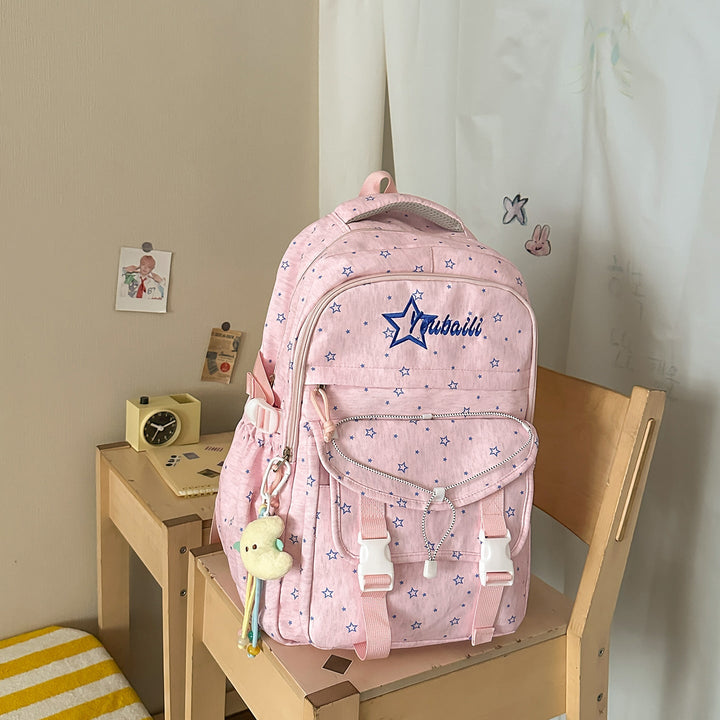 Star-Embellished Adventure School Backpack