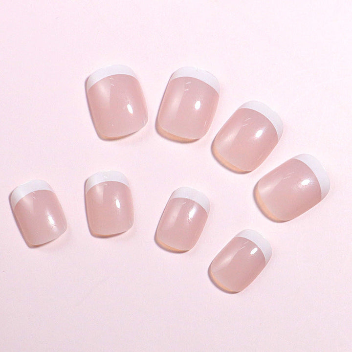 Classic French Tip Press-On Nail Set Kalsten