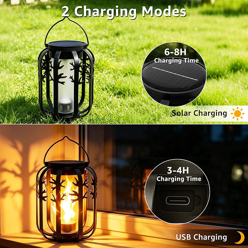 Unisex Solar Lantern with Flickering Fire Effect Kalsten