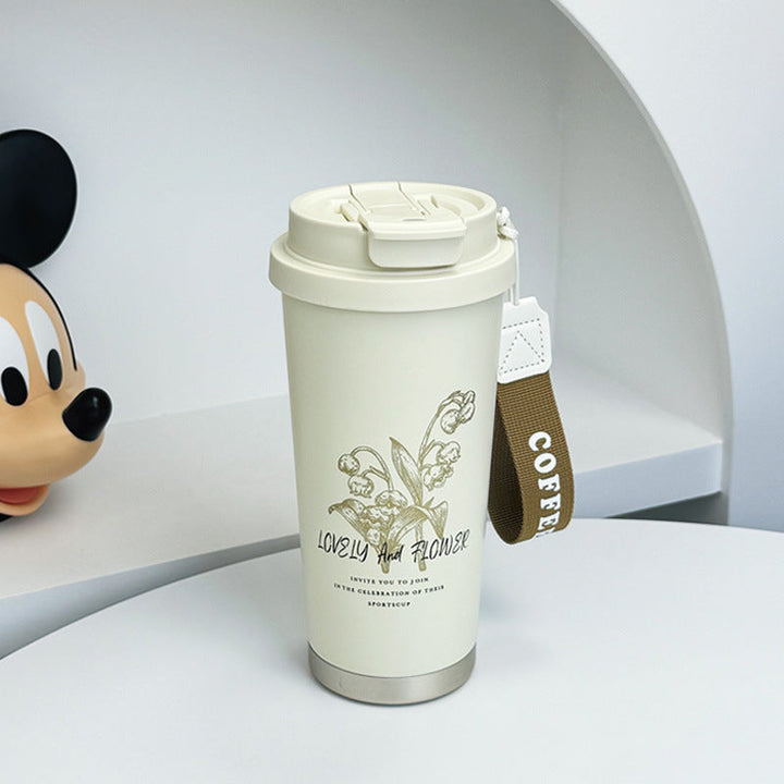 Women's thermos cup with comfortable carrying handle Kalsten