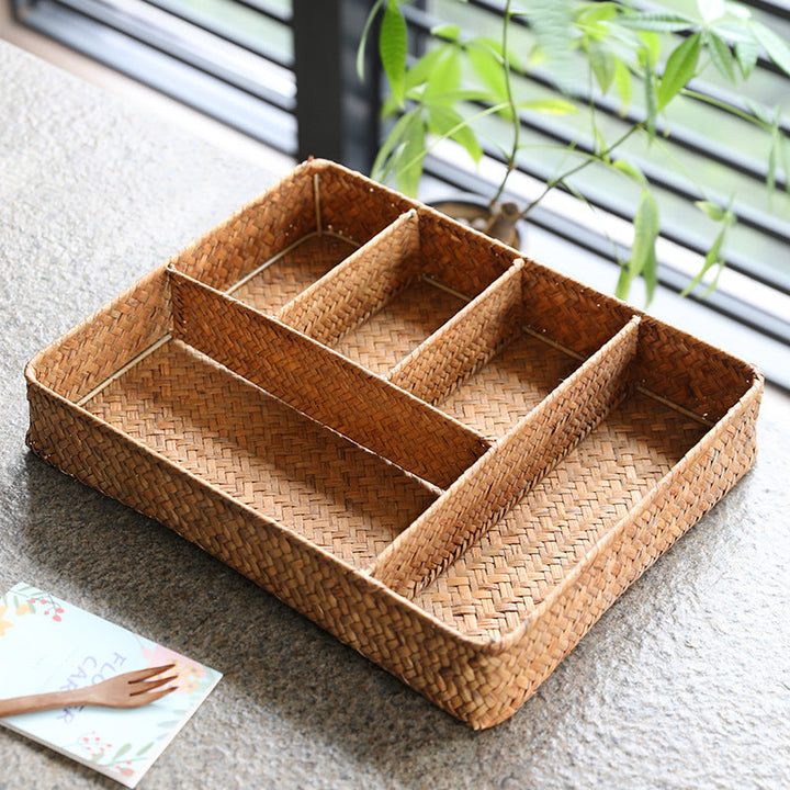 Unisex Practical Storage Basket with Three Compartments Kalsten