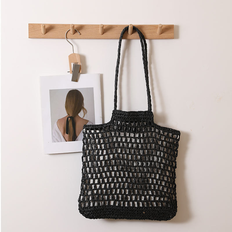 Handmade net tote bag made of natural material Kalsten