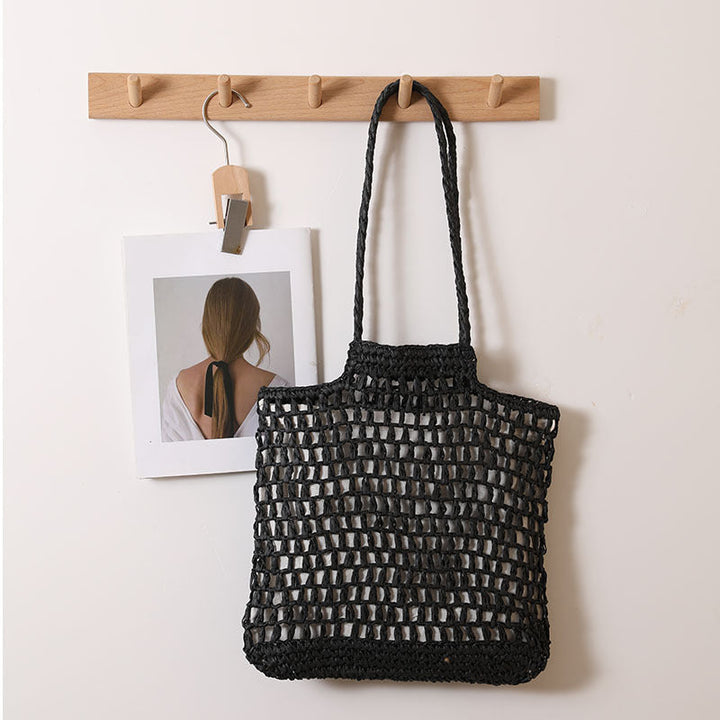 Handmade net tote bag made of natural material Kalsten