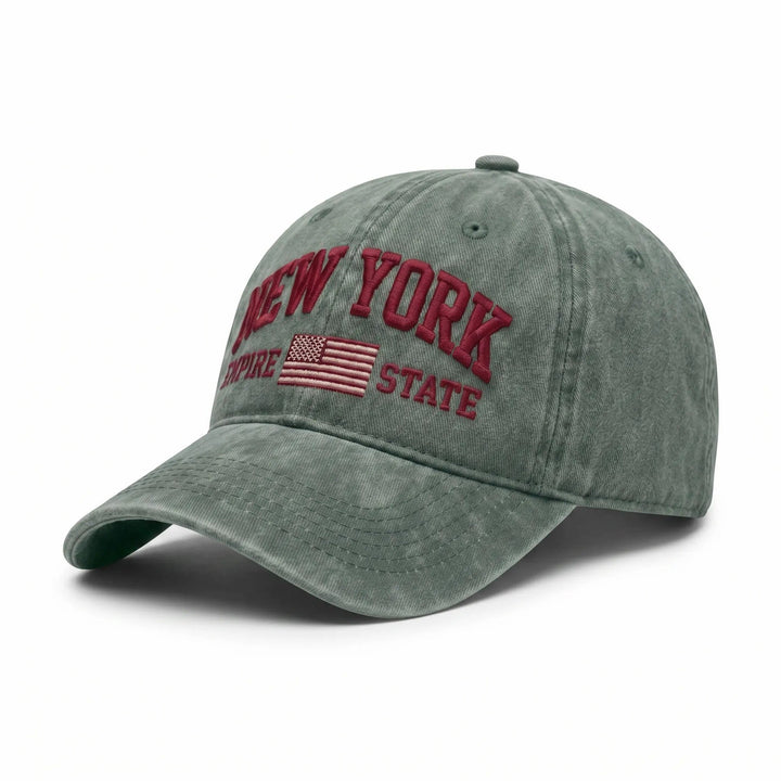 Women's fashion cap with embroidered New York motif Brehn