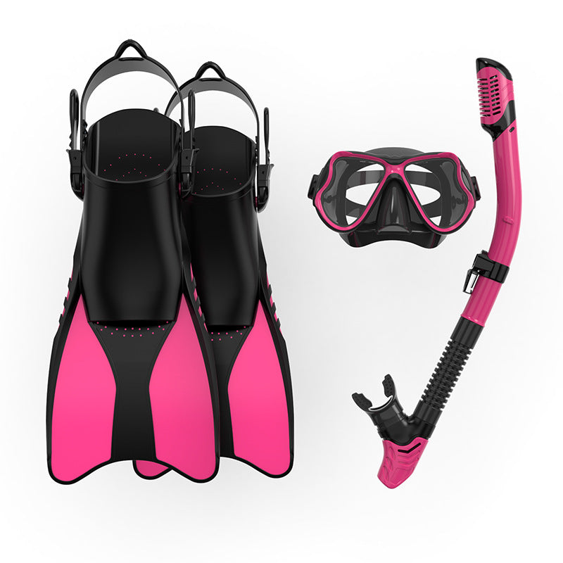 Premium Snorkel Set with Ergonomic Fins and Clear Dive Mask Kalsten