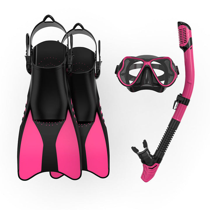 Premium Snorkel Set with Ergonomic Fins and Clear Dive Mask Kalsten