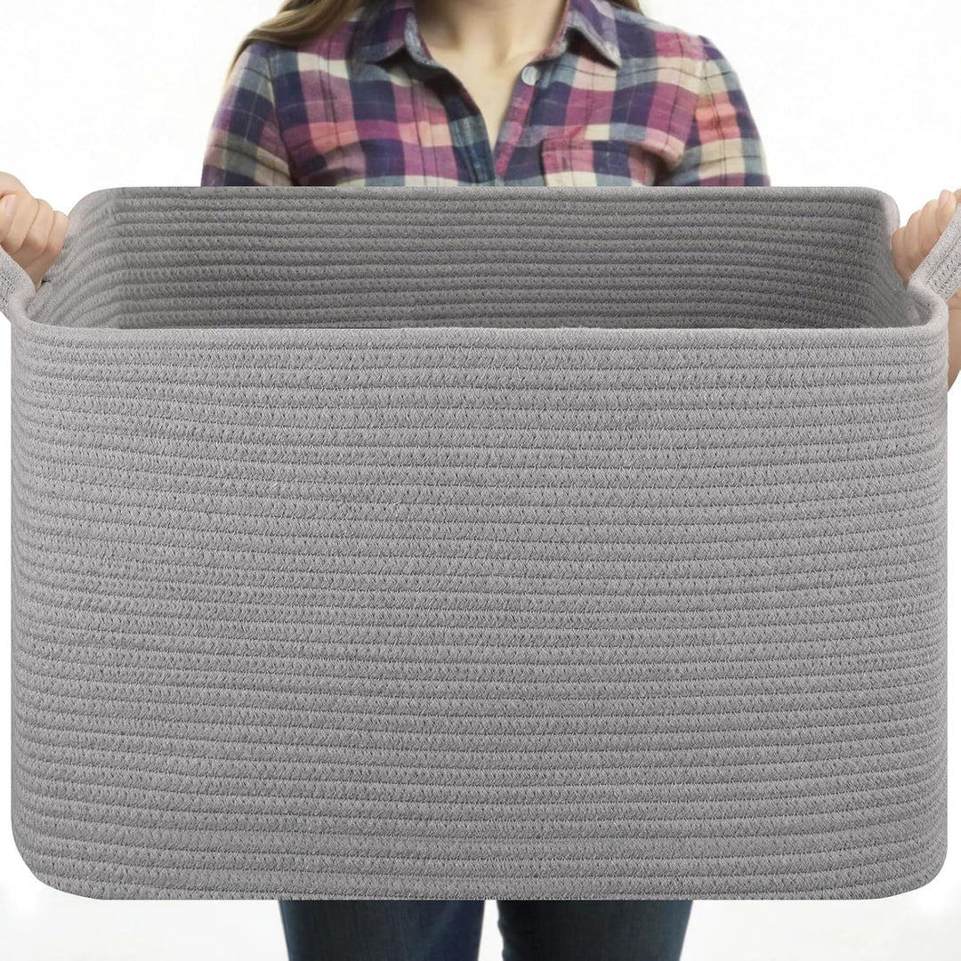 Women Versatile Storage Basket with Sturdy Handles Kalsten