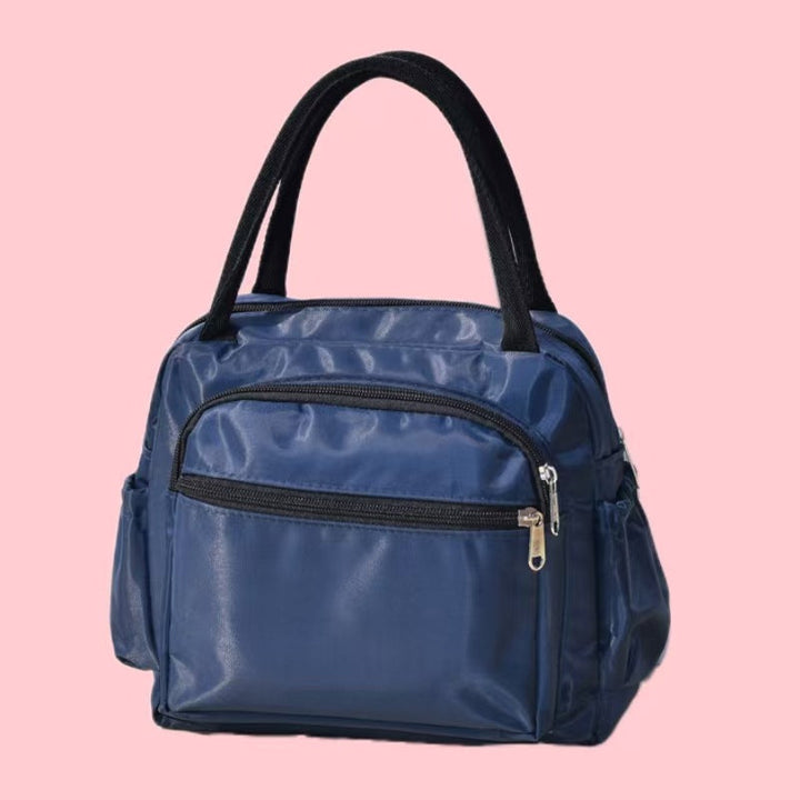 Cat Print Multi-Pocket Tote Bag Kalsten