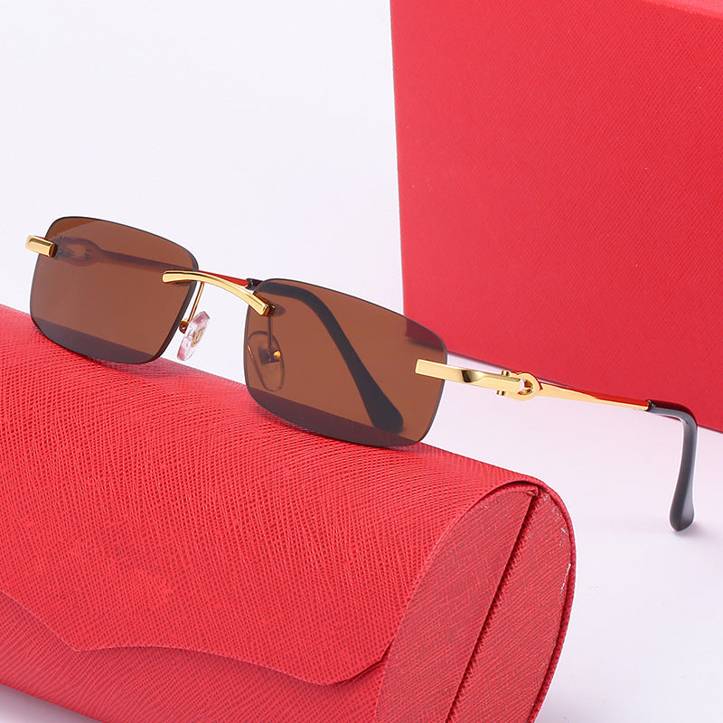 Women's elegant half-frame glasses with comfortable nose pads Kalsten