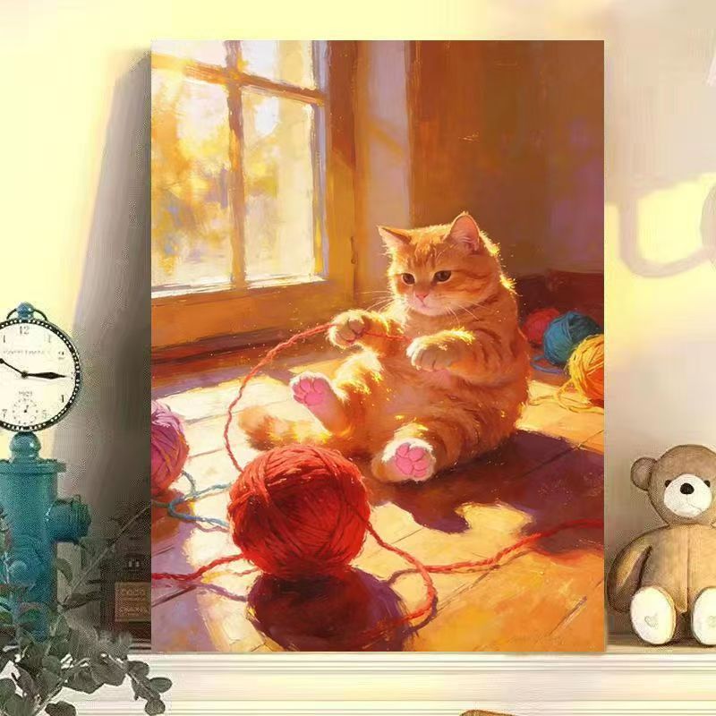 Cat-Themed Canvas Wall Art Kalsten