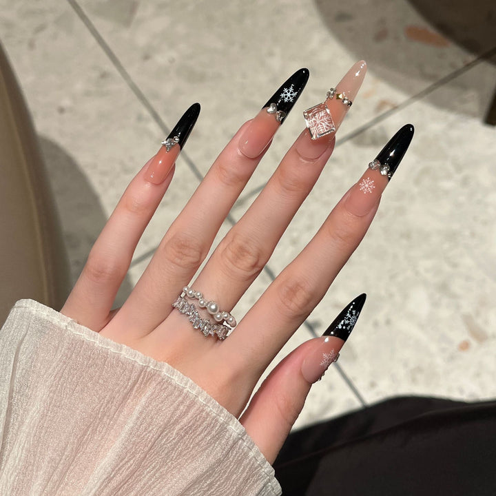 Artistic Long Stiletto Press-On Nails Kalsten
