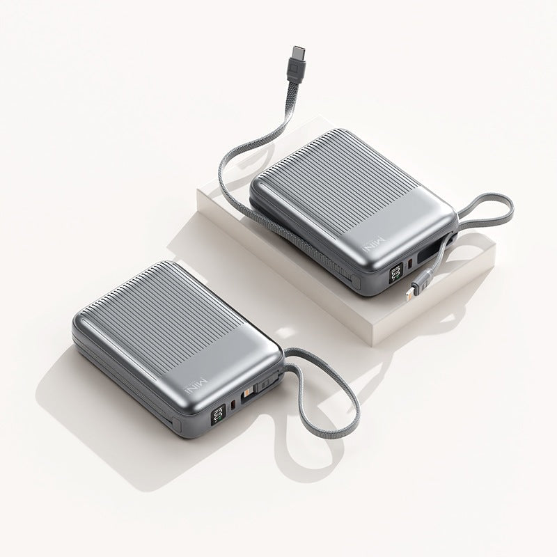 Compact power bank with integrated cable system Kalsten