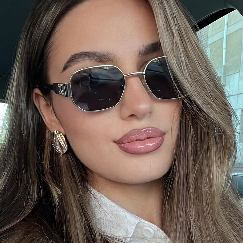 Women's geometric sunglasses in modern design with polarized lenses Kalsten
