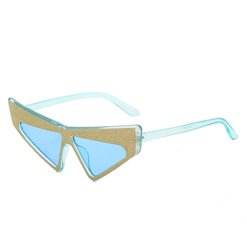 Women's futuristic sunglasses with glittering frame Kalsten
