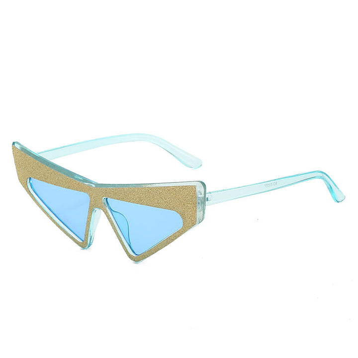 Women's futuristic sunglasses with glittering frame Kalsten