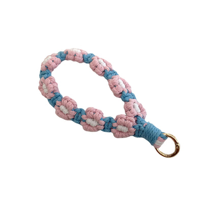 Floral Macrame Keychain Holder Acalora