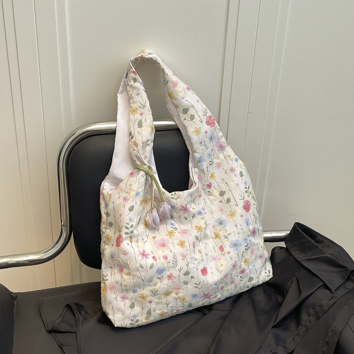Practical Flower Print Tote Bag Kalsten