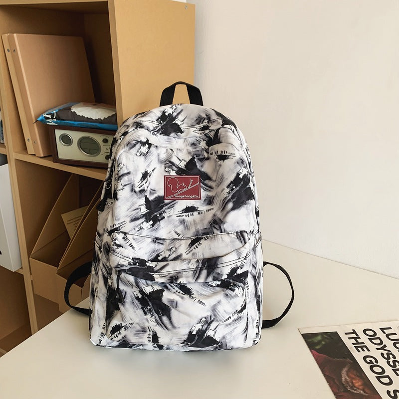 Abstract Print Multi-Functional School Backpack