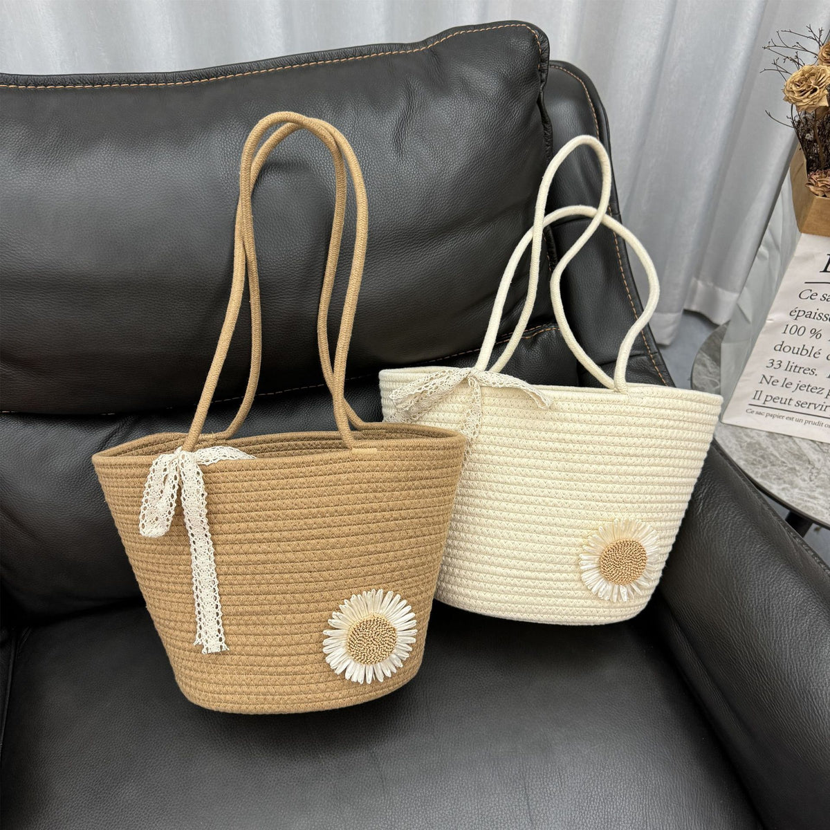 Trendy Straw Basket Bag Acalora