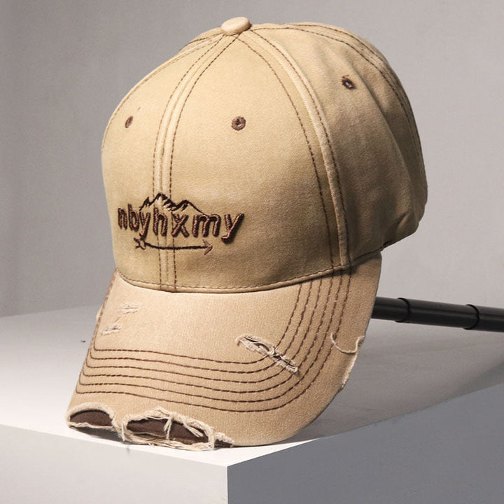 Men's Vintage Distressed Denim Baseball Cap Kalsten