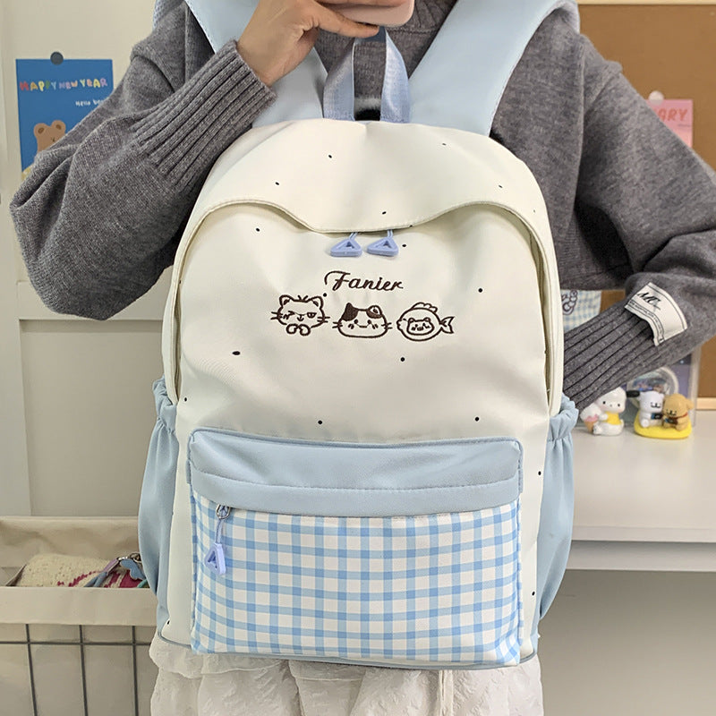 Cute Animal Embroidered Backpack Kalsten