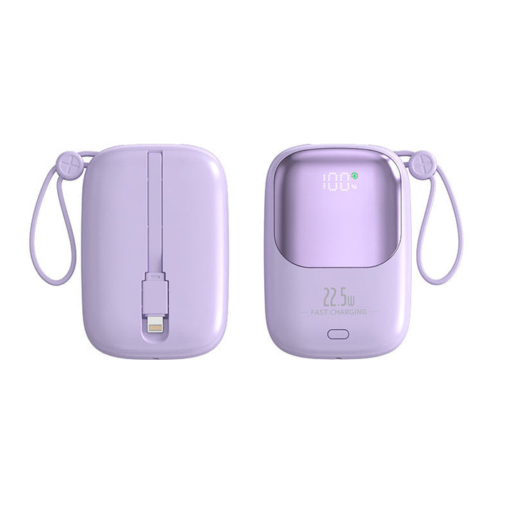 Portable Power Bank with Digital Charging Display and Integrated Charging Cable Kalsten