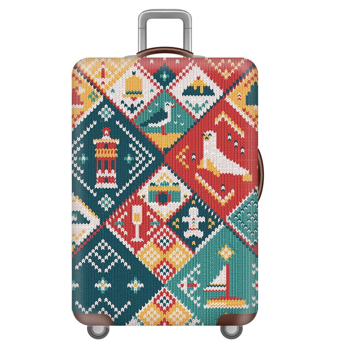 Unisex nan robust Hart shell trolley with lion portrait motif print, shock-resistant ABS polycarbonate shell, multi-wheeled chassis and TSA security lock Kalsten