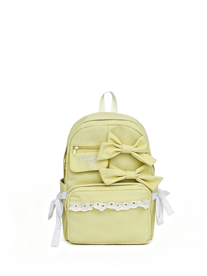 Cute Bow-Accent School Backpack Kalsten