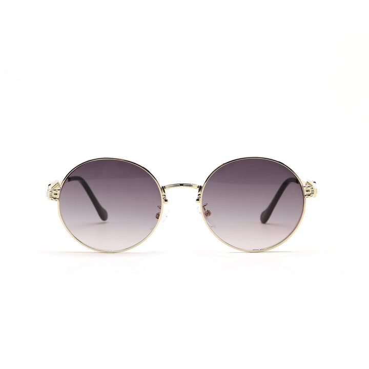 Women's round vintage sunglasses with exclusive metal frame Kalsten
