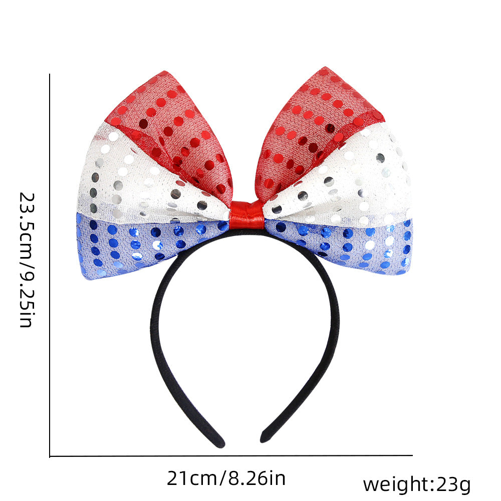 Ladies' festive hairband with pom poms, star embellishments, and glitter tinsel Kalsten