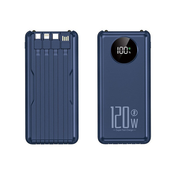 Portable high-performance power bank with intelligent cable management Kalsten