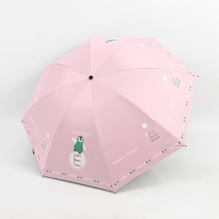 Women's Folding Umbrella with Fun Animal Design Kalsten
