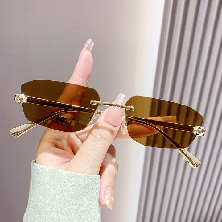Women elegant half-frame sunglasses Kalsten