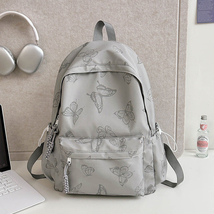 Butterfly Print Casual Backpack