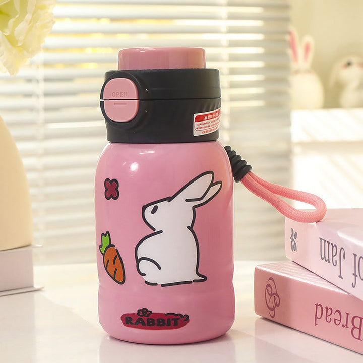 Women's insulated drinking bottle with practical drinking mechanism and playful design Kalsten