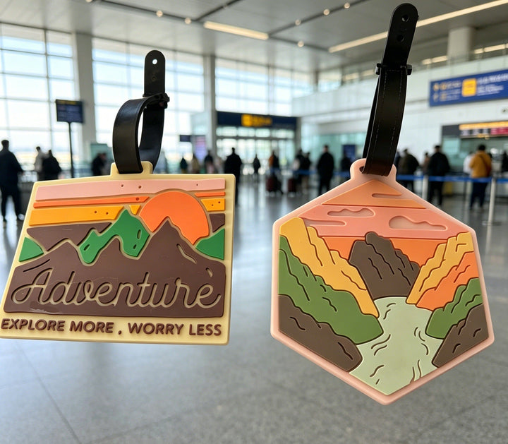 Adventure-Themed Luggage Tag Kalsten